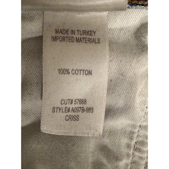 Agolde Arc Criss Cross Distressed Holes Jeans Denim Size 28 Wide Loose Baggy - Picture 12 of 14